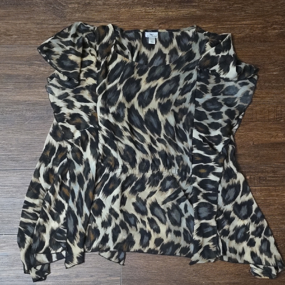 Worthington Animal Print Blouse